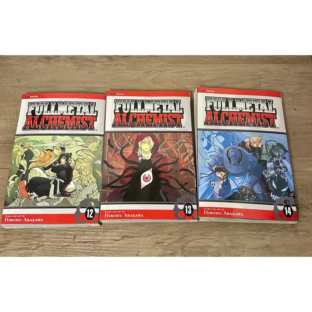 Fullmetal Alchemist Manga Volumes 12 13 14 Lot Hiromu Arakawa VIZ‎ Media English